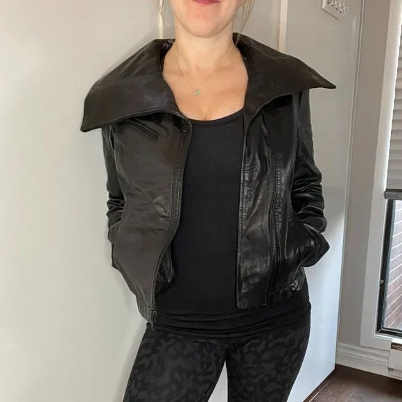 Kenneth Cole Leather Jacket - Picture 1 of 9